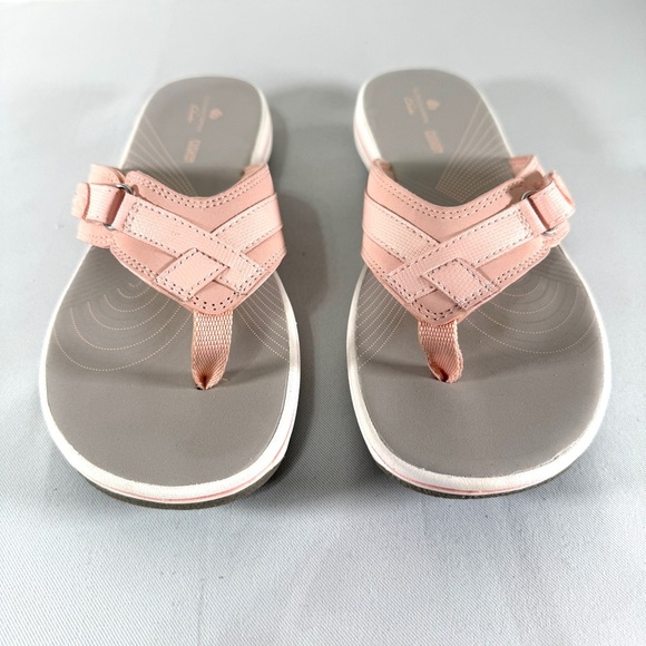 Cloudsteppers by Clarks Pink and Gray Casual Sandals - Picture 1 of 9